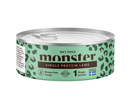 Monster vieno baltymo šlapias maistas katėms su ėriena