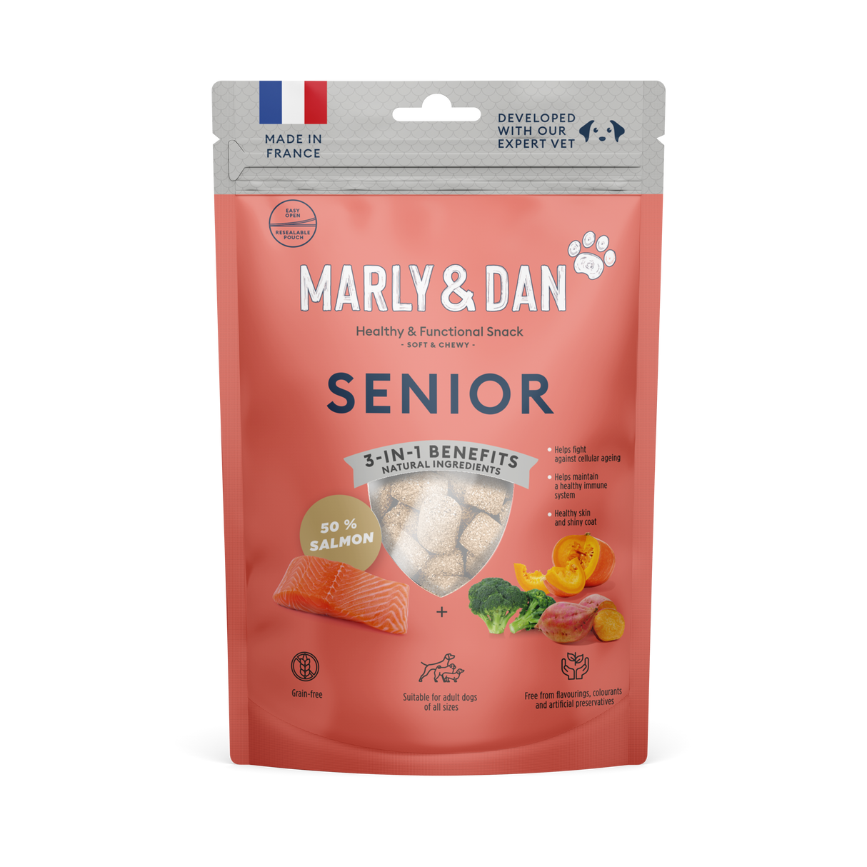 Marly & Dan soft treats for dogs SENIOR
