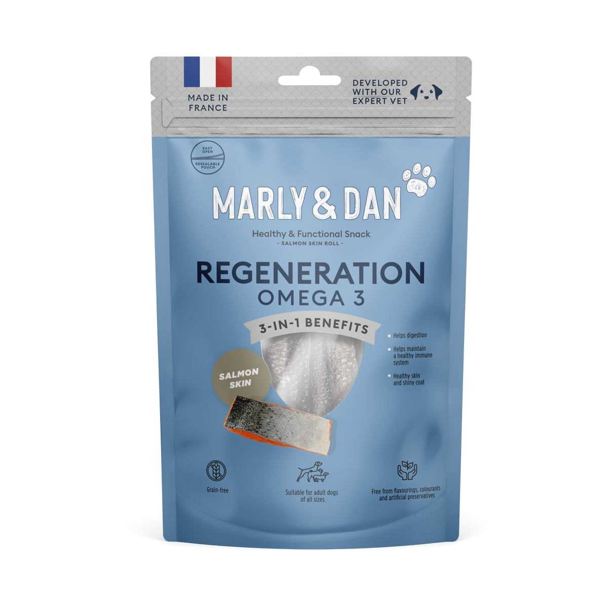 Marly & Dan salmon skin treats REGENERATION