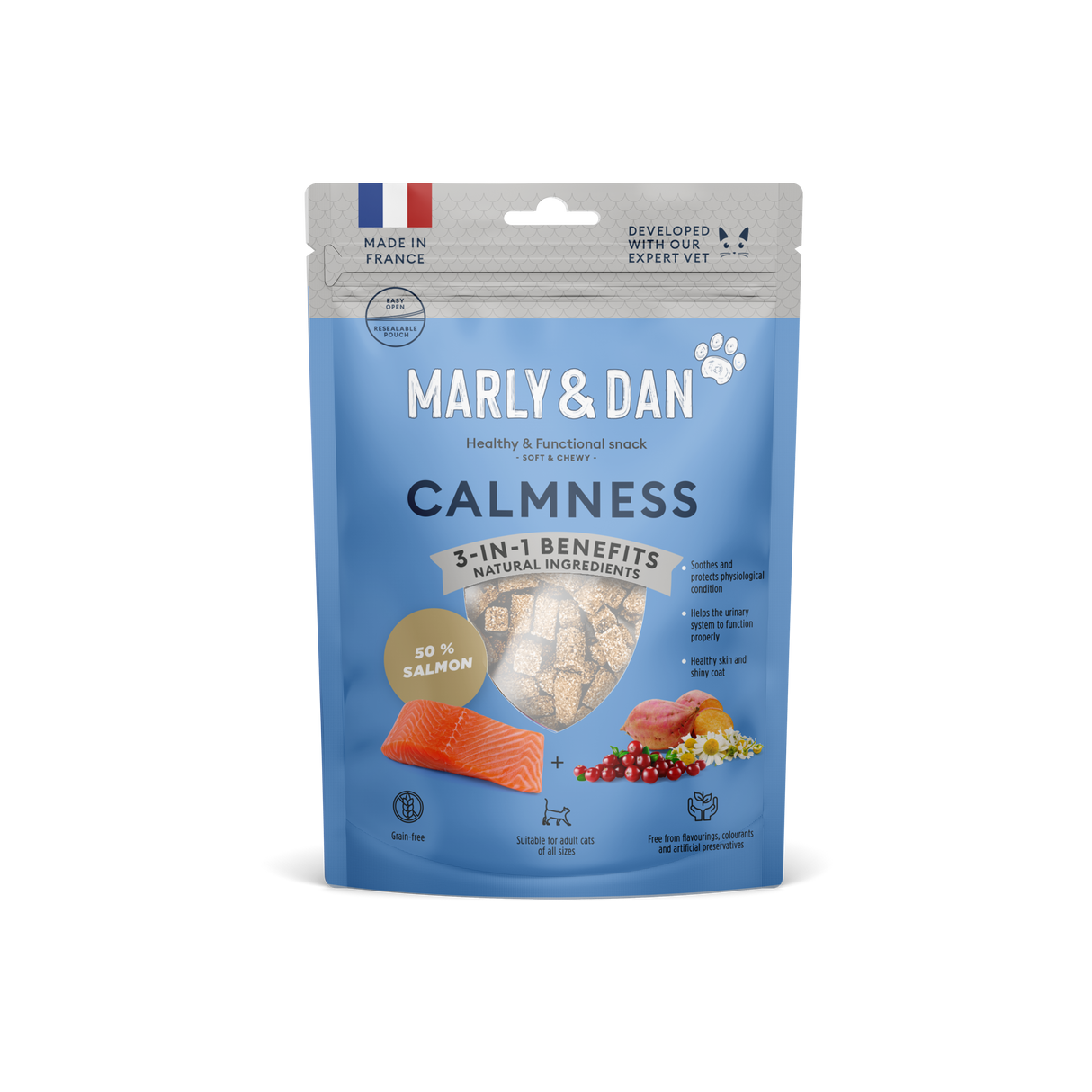 Marly & Dan soft treats for cats CALMNESS